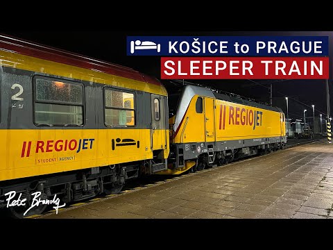 TRIP REPORT | RegioJet Sleeper Train | Košice to Prague Night Train | Couchette Sleeping car