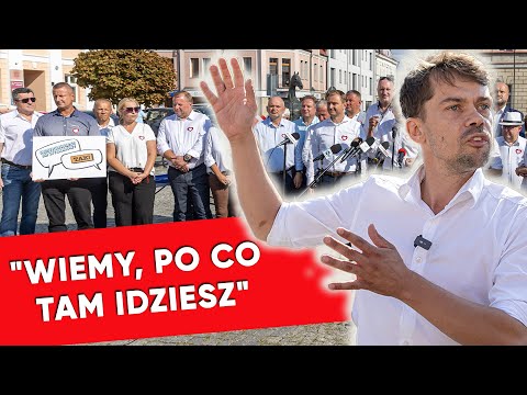 Awantura na konferencji z Kołodziejczakiem. Krzyki z publiczności. "Wiemy, po co tam idziesz"