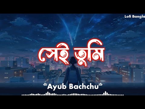 Shei Tumi | সেই তুমি | Ayub Bachchu | Lofi lyrics & remix | Lofi Bangla | new song 2023