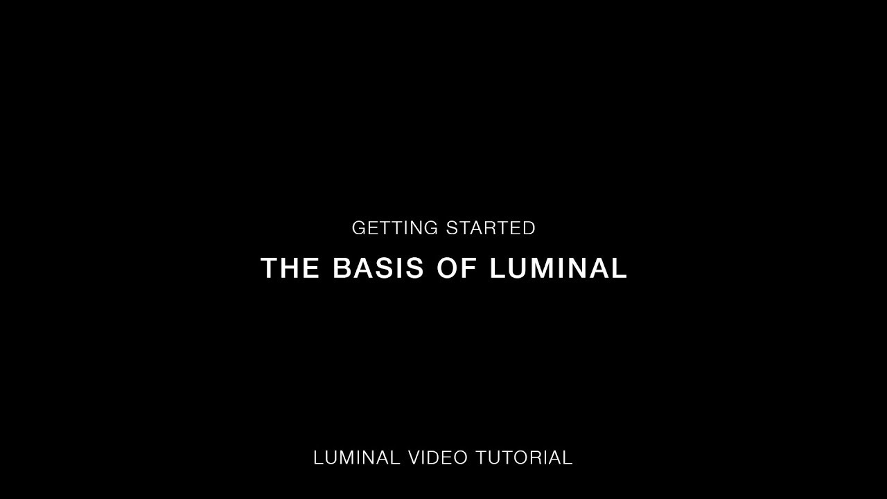 Getting Started: Basis of Luminal - Luminal Video Tutorial