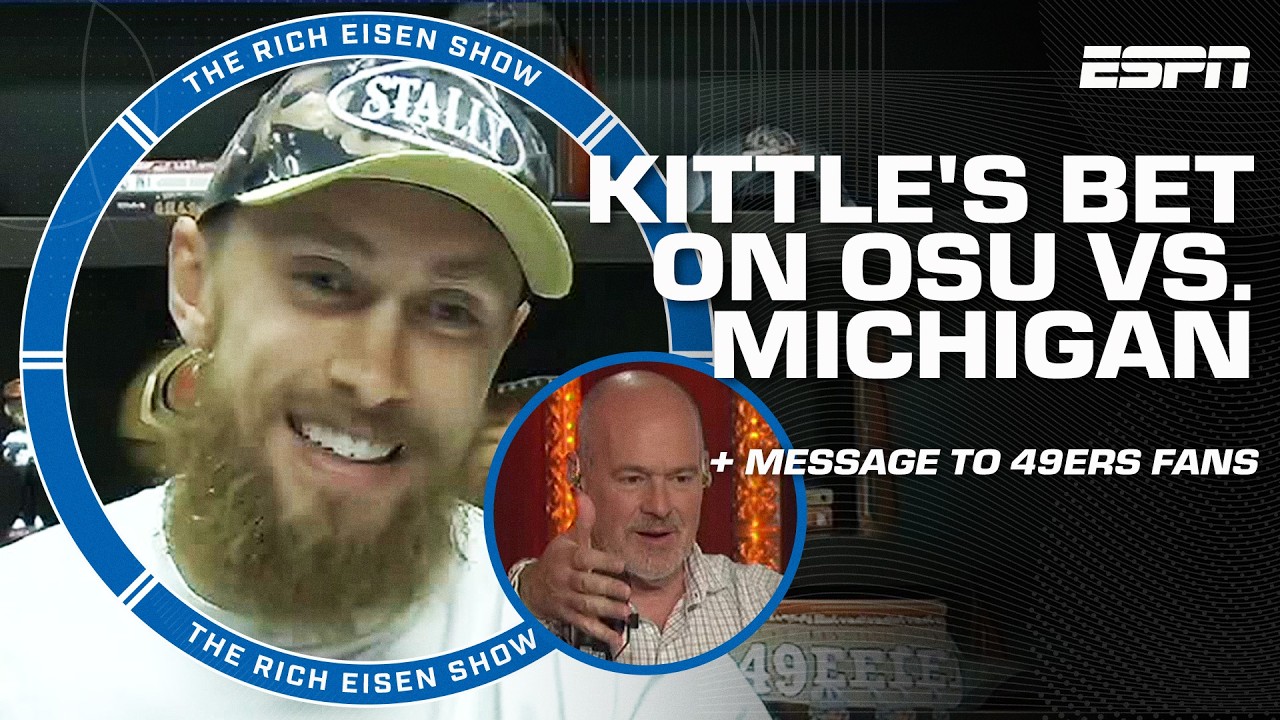 George Kittle talks 49ers, CMC & Kelce + Bets on Michigan vs. Ohio State 👀 | The Rich Eisen Show