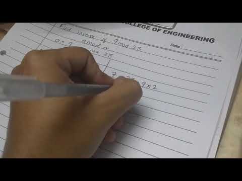 Inverse Modulo using Euclidean Algorithm