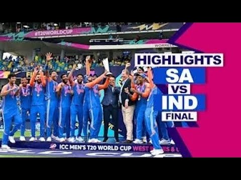 #WT20 2024 FINAL SOUTH AFRICA VS INDIA HIGHLIGHTS 