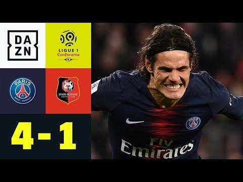 Edinson Cavani trifft doppelt gegen Angstgegner: PSG - Stade Rennes 4:1 | Ligue 1 | DAZN Highlights