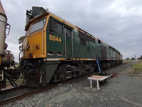 1431, 8044 & 8037 at Bogan Gate West NSW.  Wed 14th Apr 2021