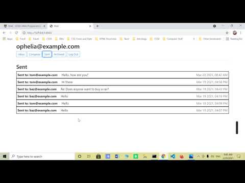 Cs50w Web Programming With Python And Javascript Project 3 Mail