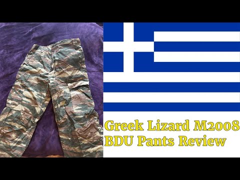 M2008 Greek Lizard Camo Ripstop BDU Pants Review