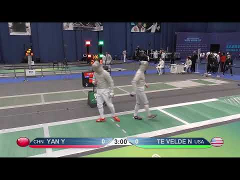 Budapest 2021 SMS - PL128 - Yan CHN v TeVelde USA
