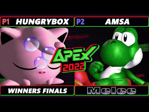 Apex 2022 Winners Finals - Hungrybox (Jigglypuff) Vs. aMSa (Yoshi) - SSBM Melee Tournament