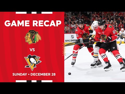 Blackhawks vs. Penguins Game Highlights | 12.28.25