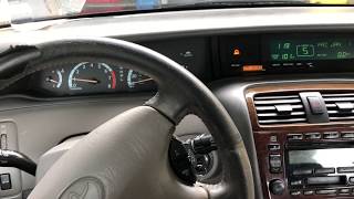 2002 Toyota Avalon instrument cluster removal