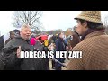 Nuchtere Slijptol op horeca-demo: 'We gaan naar de kloten!'