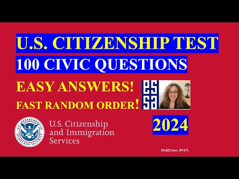 Domande e risposte casuali sull'educazione civica del 2024: colloquio per la cittadinanza statuni...