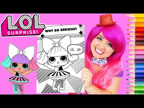 Coloring LOL Surprise Dolls Pranksta Coloring Page Prismacolor Pencils | KiMMi THE CLOWN Video