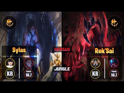 Canyon SYLAS (Jungle) [Conqueror] VS REK'SAI - Challenger KR Patch 10.7