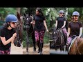 Heroine Kajal Aggarwal Hot Horse Riding Video