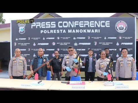 POLRESTA MANOKWARI UNGKAP PEREDARAN SENPI ILEGAL