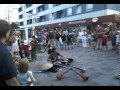Guy at Sylt makes music with drain pipe (Didgeridoo) and Hang (1/3)