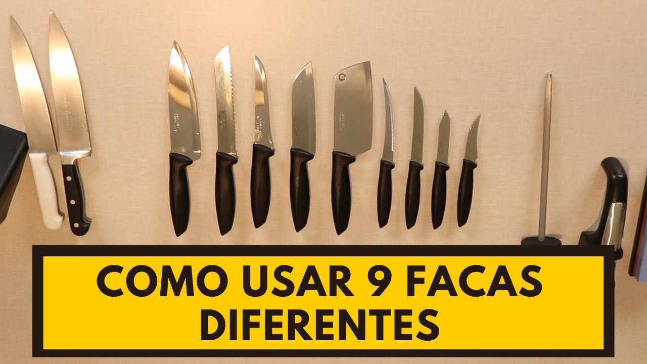 COMO USAR 9 TIPOS DE FACAS DIFERENTES!!!!