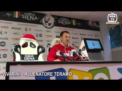 Robur Siena Teramo 3-3 - Intervista allenatore Vivarini allenatore Teramo 