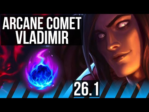 VLADIMIR vs SYNDRA (MID) | Arcane Comet, 66K damage | NA Master | 26.1