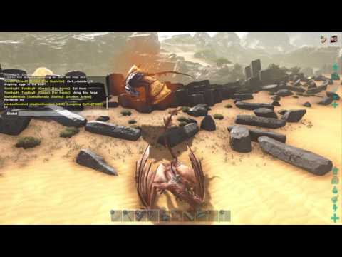 ARK: Survival Evolved killing Alpha wyvern
