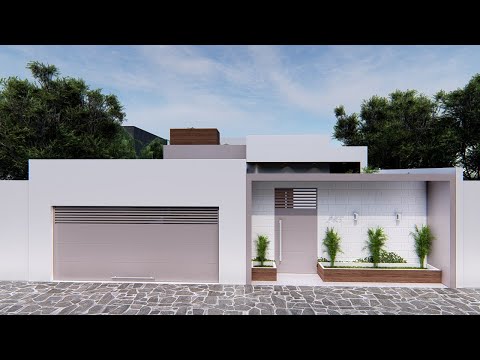 PLANTA 67 - Projeto Residencial com 180m2 em terreno 10x25