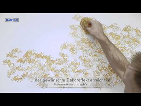 Effektmalen: Schwammtechnik - so geht's!