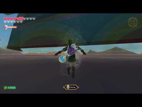 Skyward Sword HD. Sandship Out of Bounds Trick.