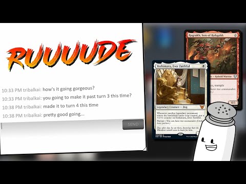 A Salty Yoshimaru Rograkh Adventure! | Duel Commander / EDH Game Play | tribalkai
