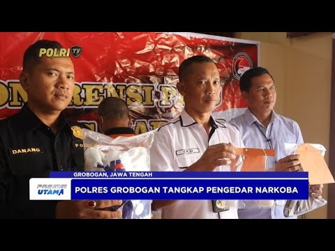POLRES GROBOGAN TANGKAP PENGEDAR NARKOBA