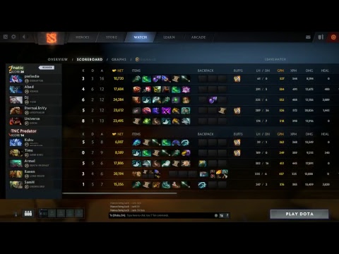 Fnatic VS TNC Predator Final Game 5 ESL One Birmingham 2018 Intel SEA Qual  [LIVE]