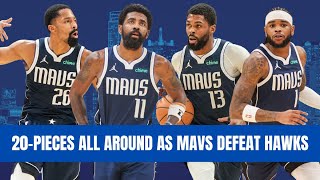 Kyrie Irving, Spencer Dinwiddie, Naji Marshall &amp; Jaden Hardy All Score 20+ in Mavs&#39; Win Over Hawks
