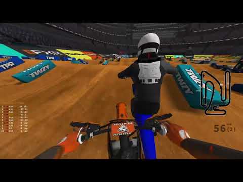 What a typical race looks like in MX BIKES!!