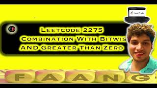 YouTube video 'Largest Combination With Bitwise AND Greater Than Zero | Leetcode 2275 | Bit Manipulation'