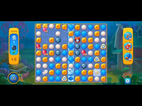 Fishdom Easy Level 10445 (with full horseshoe boosters) @choraelmin