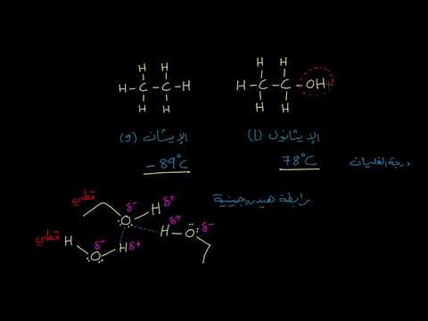 الصف الثاني عشر الكيمياء الكيمياء العضوية الخصائص الفيزيائية للكحولات وتحضير الألكوكسيد