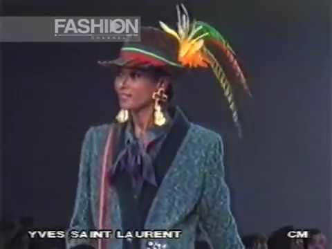 "Yves Saint Laurent" Autumn Winter 1990 1991 Paris Pret a Porter Woman by Canale Moda
