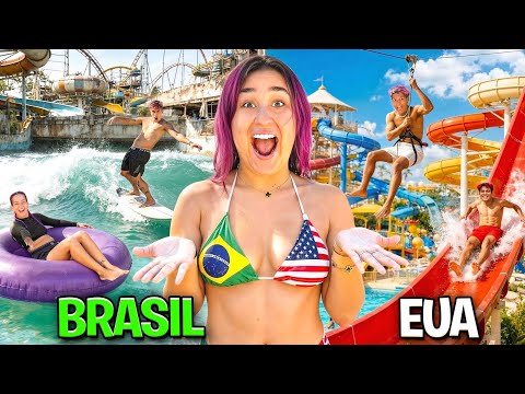 PARQUE AQUÁTICO DO BRASIL VS PARQUE AQUÁTICO DO EUA *Fomos expulsos !