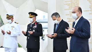 Vali Yerlikaya, 15 Temmuz Şehitler Anıtı’nda Şehitlerimizi Dualarla Ya