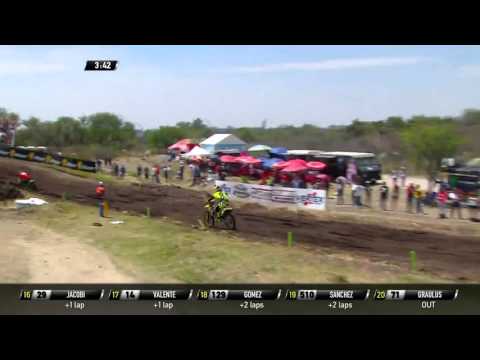MXGP of Leon MX2 race 1 Vsevolod Brylyakov passes Jeremy Seewer