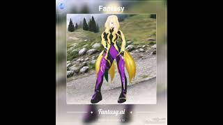 母音の発音ア行ア　山道の金髪美人女性　ファンタジー