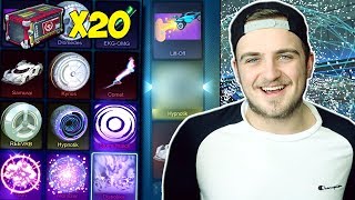 GUESS WHAT! I DID IT AGAIN... | OPENING 20 NEW TRIUMPH CRATES IN ROCKET LEAGUE