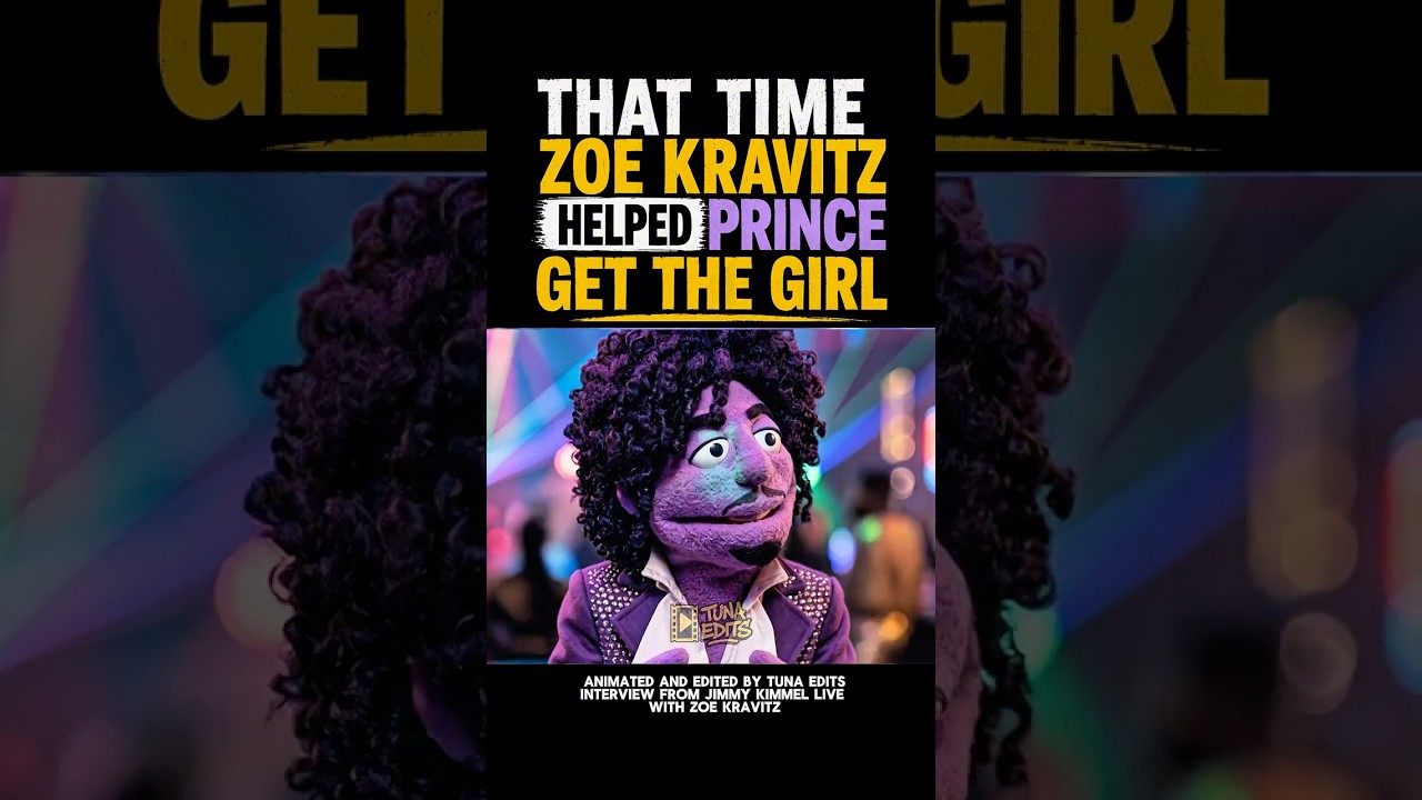 That time Zoë Kravitz helped Prince get the girl. #prince #zoekravitz #jimmykimmel #tunaedits