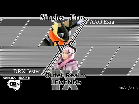 ORL IX - DRX | Jester (Robin) vs. AxG | Exia (Greninja) - WR2 - Smash 4 - Wii U