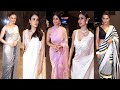 Many Bollywood Diva Looking Beautiful In Saree Arrived Lokmat Stylish Award Watch Full Video