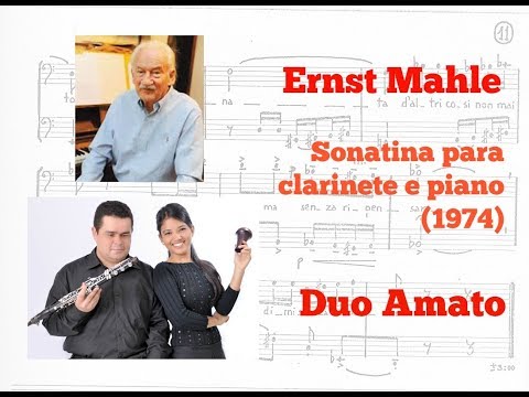 ERNST MAHLE - SONATINA PARA CLARINETE E PIANO (1974) - Vídeo extra