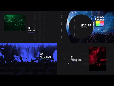 Music Event Modular Template for Apple Motion & Final Cut Pro — MotionVFX