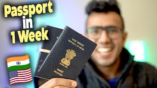 Indian Passport Renewal in 1 Week - USA! (Complete Process)