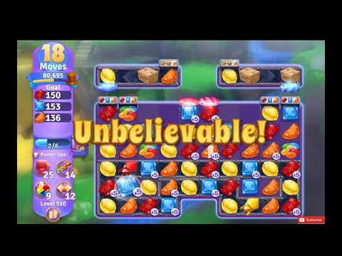 Wonka's World of Candy Level 510 NO BOOSTERS - A S GAMING ✔